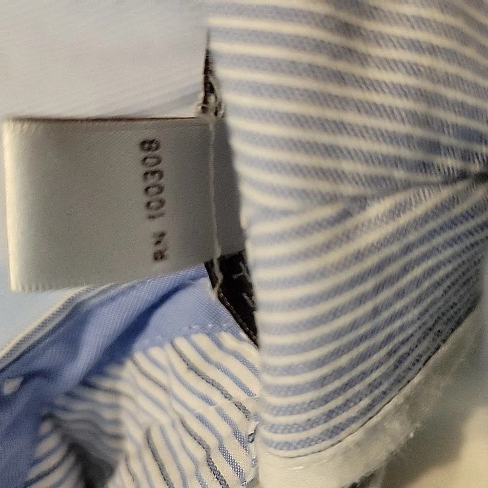 Peter Millar Shorts Mens 35 Blue White Strip‎ Chino Preppy Golf